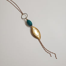 Load image into Gallery viewer, Southwestern Tassel Necklace - Chrysocolla
