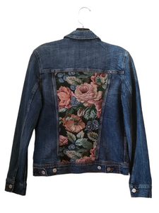 Reworked Denim Jacket - Floral Garden