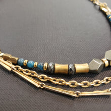 Load image into Gallery viewer, Trio Protection Collar - Pyrite, Apatite
