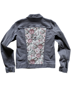 Reworked Denim Jacket - Granny Floral