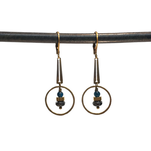 Bar Ring Drop Earrings