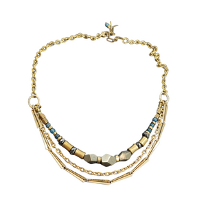 Trio Protection Collar - Pyrite, Apatite